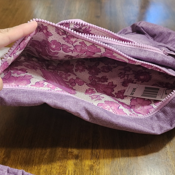 Vera Bradley Sling Backpack in ReActive Pale Orchid Heather - Picture 9 of 11